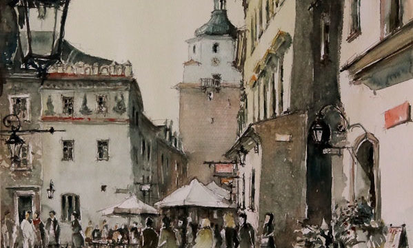 Lublin – widok na Rynek z ulicy Grodzkiej